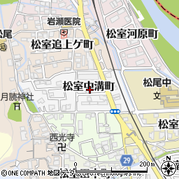 京都府京都市西京区松室中溝町32-7周辺の地図