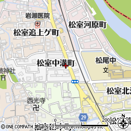 京都府京都市西京区松室中溝町32-1周辺の地図
