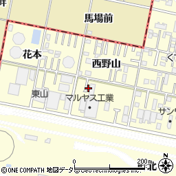 愛知県岡崎市北野町西野山26-3周辺の地図
