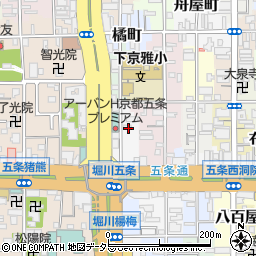 京都府京都市下京区小泉町95周辺の地図