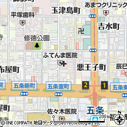 京都府京都市下京区坂東屋町266周辺の地図