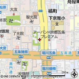 京都府京都市下京区柿本町573-8周辺の地図