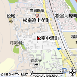 京都府京都市西京区松室中溝町38-22周辺の地図