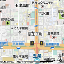 〒600-8410 京都府京都市下京区悪王子町の地図