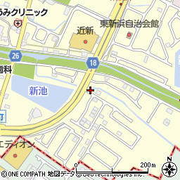 滋賀県草津市新浜町491-19周辺の地図