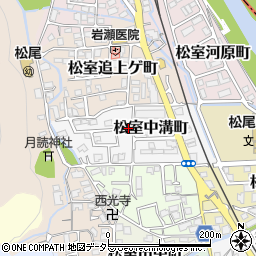 京都府京都市西京区松室中溝町38-49周辺の地図