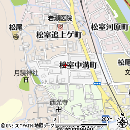 京都府京都市西京区松室中溝町38-48周辺の地図