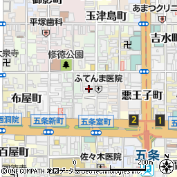 京都府京都市下京区坂東屋町267周辺の地図