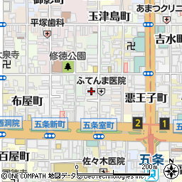 京都府京都市下京区坂東屋町267周辺の地図