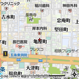京都府京都市下京区亀屋町178周辺の地図