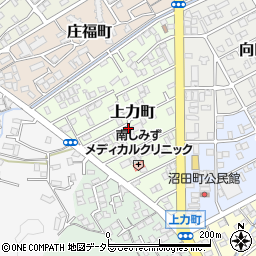 上力町4-37 平野邸☆akippa駐車場周辺の地図