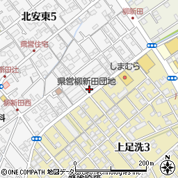 北安東柳新田公園周辺の地図