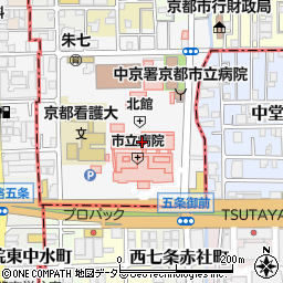 ファミリーマート京都市立病院店周辺の地図
