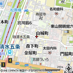 京都府京都市東山区東川原町周辺の地図