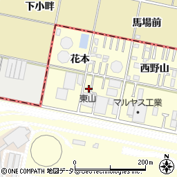 愛知県岡崎市北野町花本31-2周辺の地図