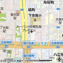京都府京都市下京区小泉町93周辺の地図