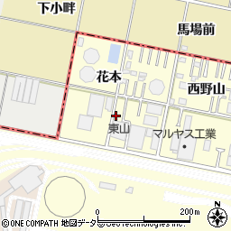 愛知県岡崎市北野町花本31-3周辺の地図