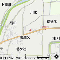 京都府亀岡市曽我部町犬飼地蔵又10周辺の地図