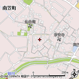 滋賀県草津市南笠町1164-1周辺の地図
