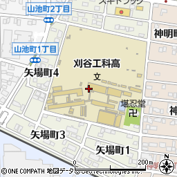 愛知県刈谷市矢場町周辺の地図