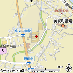 美咲町立中央中学校周辺の地図