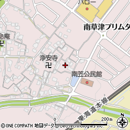 滋賀県草津市南笠町633-1周辺の地図