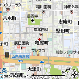 京都府京都市下京区亀屋町181周辺の地図