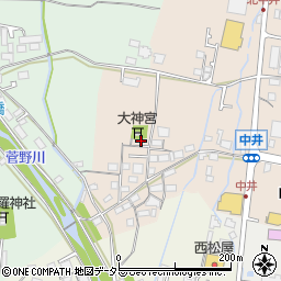 兵庫県宍粟市山崎町中井周辺の地図