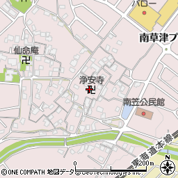 滋賀県草津市南笠町1197周辺の地図