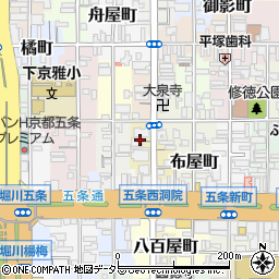 京都府京都市下京区八幡町周辺の地図