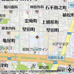 京都府京都市下京区本神明町周辺の地図