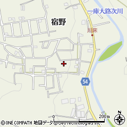 大阪府豊能郡能勢町宿野151-163周辺の地図