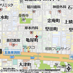 京都府京都市下京区亀屋町180周辺の地図