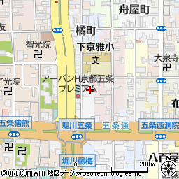 京都府京都市下京区小泉町91周辺の地図