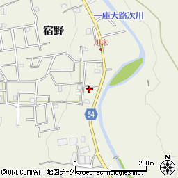 大阪府豊能郡能勢町宿野151-154周辺の地図