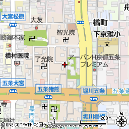 京都府京都市下京区柿本町587-6周辺の地図