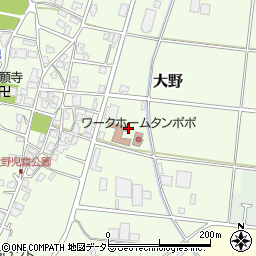 兵庫県西脇市大野周辺の地図