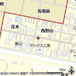 愛知県岡崎市北野町西野山26-6周辺の地図