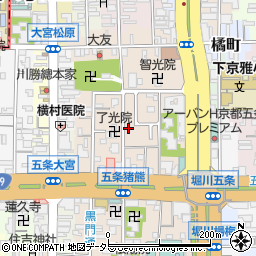 京都府京都市下京区柿本町587-37周辺の地図