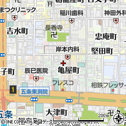 京都府京都市下京区亀屋町182周辺の地図