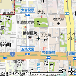 京都府京都市下京区柿本町588-71周辺の地図