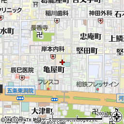 京都府京都市下京区亀屋町185周辺の地図