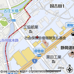 静岡木材市場周辺の地図