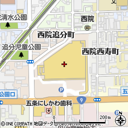 イオンスタイル京都五条周辺の地図