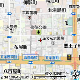 京都府京都市下京区小田原町周辺の地図
