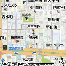 京都府京都市下京区亀屋町184周辺の地図