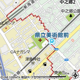 中吉田公園周辺の地図