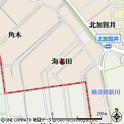 愛知県東海市養父町海老田周辺の地図