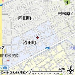 静岡県静岡市清水区沼田町周辺の地図