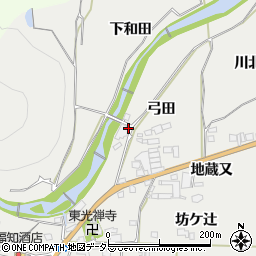 京都府亀岡市曽我部町犬飼弓田周辺の地図